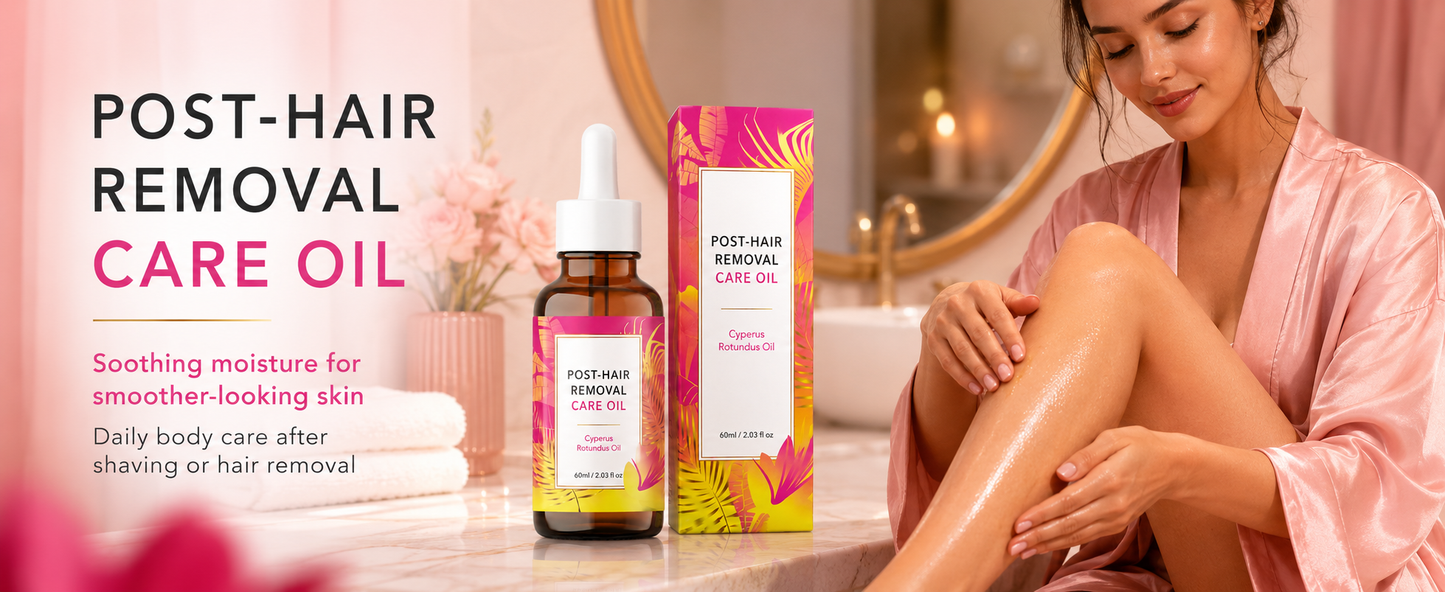 60ML Natural Cyperus Rotundus Oil for Hair removal, Hair Removal Oil for Slow Body Hair Growth,for Women & Men, Soothes Skin & Minimizes Pores