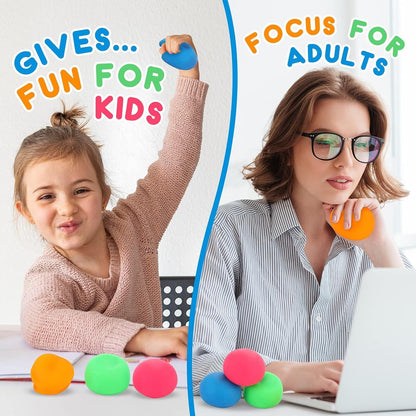 Motivational Stress Balls(4 Pack) for Kids and Adults,Stress Relief Ball with Quetos to Rrelieve Anxiety and Manage Anger