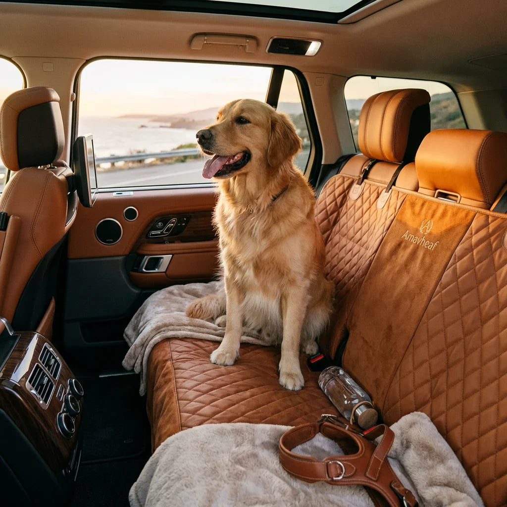 Waterproof Pet Dog Car Seat Cover SUV Back Hammock | Amavheaf