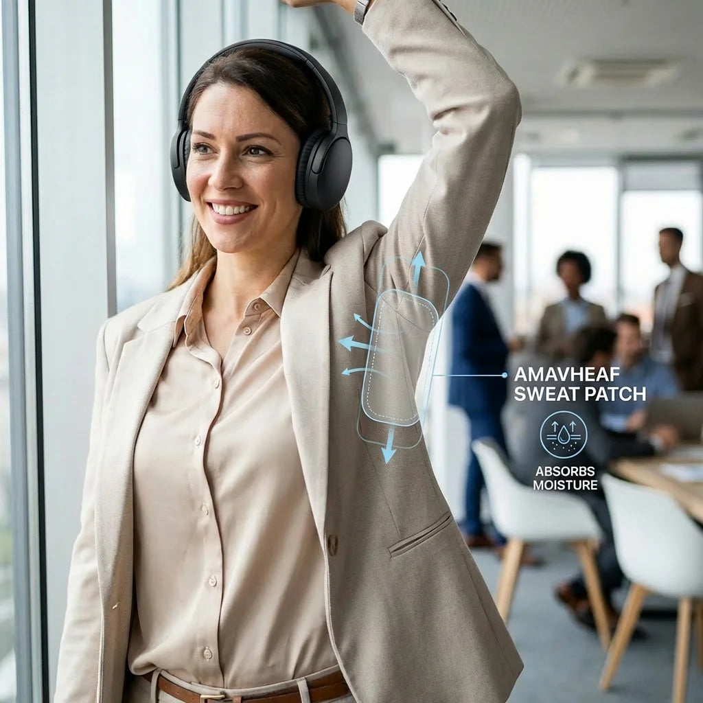 AI Noise Cancelling Wireless Over-Ear Headphones | Amavheaf
