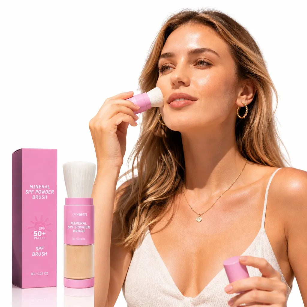 On-the-Go Mineral SPF 50 Sunscreen Powder Brush