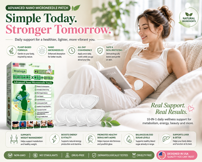 Moringa Patches - Professional Moringa 10-in-1 Nano Microdarts Patch, Gentle Natural Formula | Invisible Ultra-Thin Design | Suitable for All Skin Types