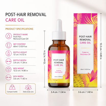 60ML Natural Cyperus Rotundus Oil for Hair removal, Hair Removal Oil for Slow Body Hair Growth,for Women & Men, Soothes Skin & Minimizes Pores